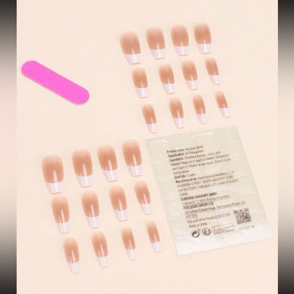 White French Coffin Press On Nails 💅🌟 - Picture 2 of 2